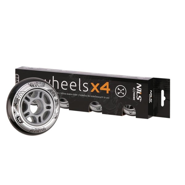 Колеса Nils Extreme PU 84x24 82A 4шт чорний