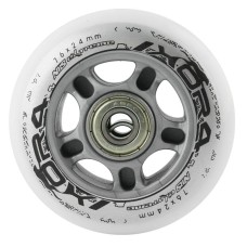 Колеса з підшипниками Nils Extreme PU 76x24 82A 4шт білі + ABEC-7 8шт