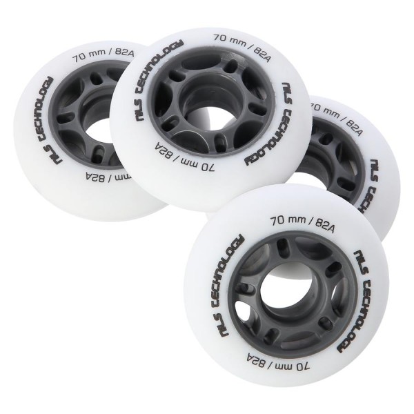 Колеса Nils Extreme PU 70x24 82A 4шт білий матовий