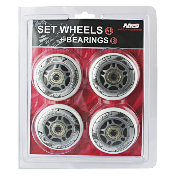 Колеса з підшипниками Nils Extreme PU 70x24 82A 4шт з підшипниками ABEC-7