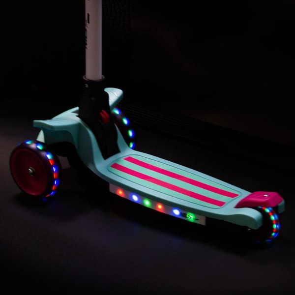 Самокат дитячий Nils Fun HLB10 LED м'ятний