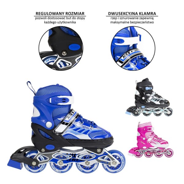 Дитячі роликові ковзани Nils Extreme NJ1828A розм. S рожевий