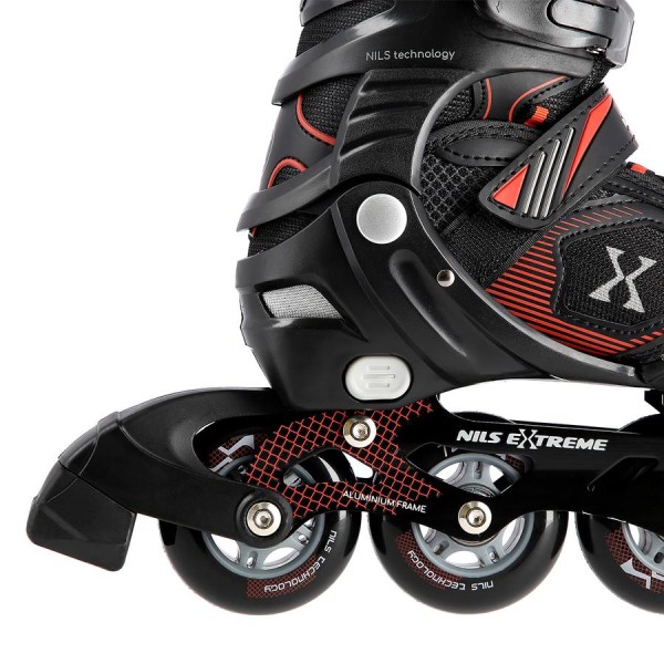 Роликові ковзани Nils Extreme NA9080 розм. M 35-38 чорно-червоний