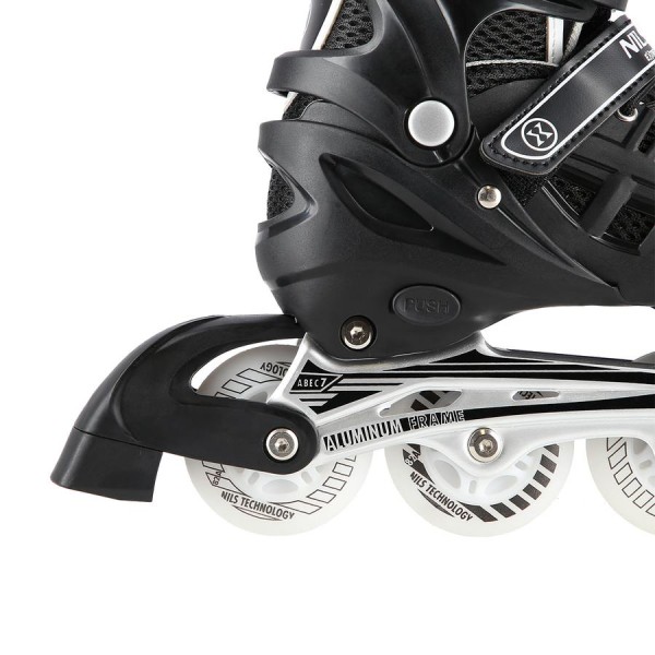 Роликові ковзани 2в1 Nils Extreme NH10905 LED розм. S 31-34 чорний