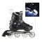 Роликові ковзани 2в1 Nils Extreme NH10905 LED розм. S 31-34 чорний