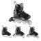 Роликові ковзани 2в1 Nils Extreme NH10905 LED розм. S 31-34 чорний
