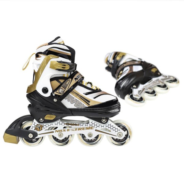 Роликові ковзани Nils Extreme NA1123A розм. M 35-38 GOLD