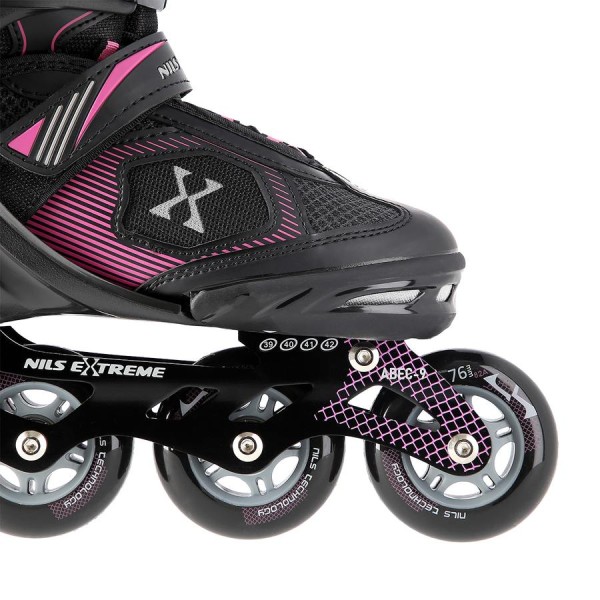 Роликові ковзани Nils Extreme NA9080 розм. S 31-34 чорно-фіолетовий