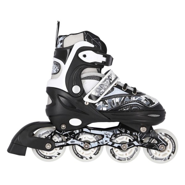 Роликові ковзани 2в1 Nils Extreme NH10927A розм. M 35-38 чорний 