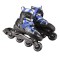 Роликові ковзани 2в1 Nils Extreme NH18366A розм. S 35-38 темносиній