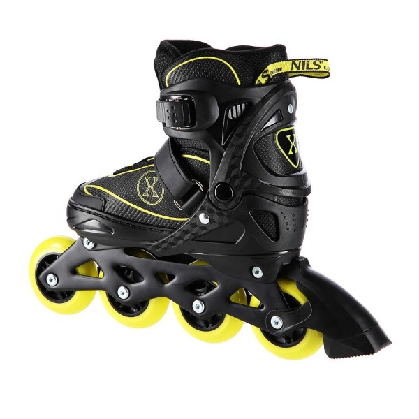 Роликові ковзани Nils Extreme NA11008 розм. L 39-42 чорно-жовтий