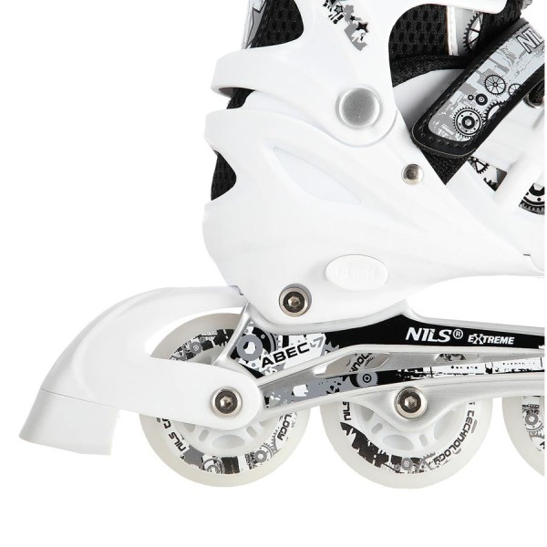 Роликові ковзани 2в1 Nils Extreme NH10905 LED розм. M 35-38 білий