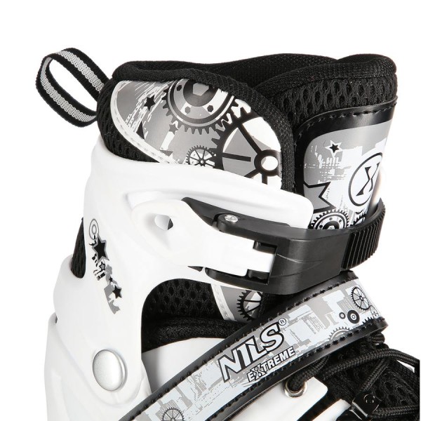 Роликові ковзани 2в1 Nils Extreme NH10905 LED розм. M 35-38 білий