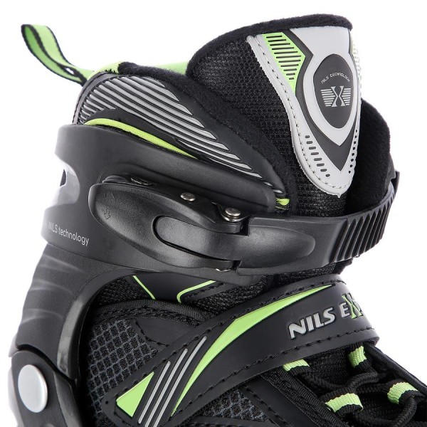 Роликові ковзани Nils Extreme NA9080 розм. M 35-38 чорно-зелений