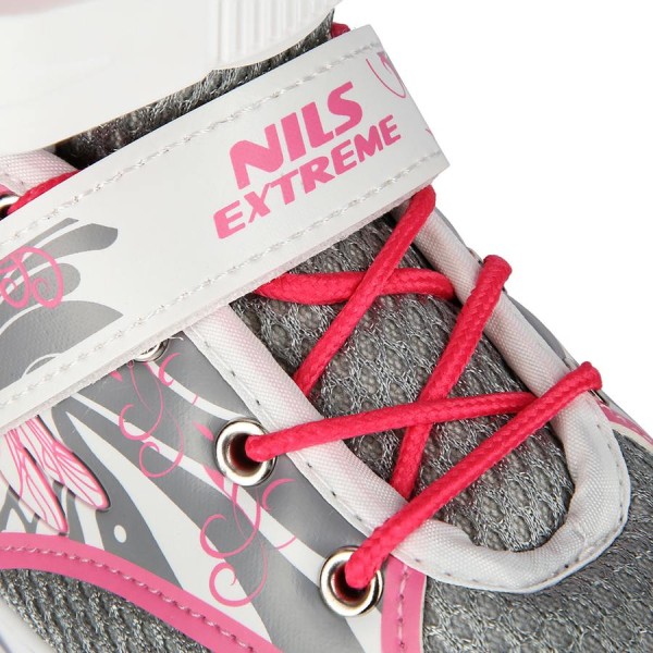 Ролики Nils Extreme NQ1002 розм. S 31-34 рожево-білий