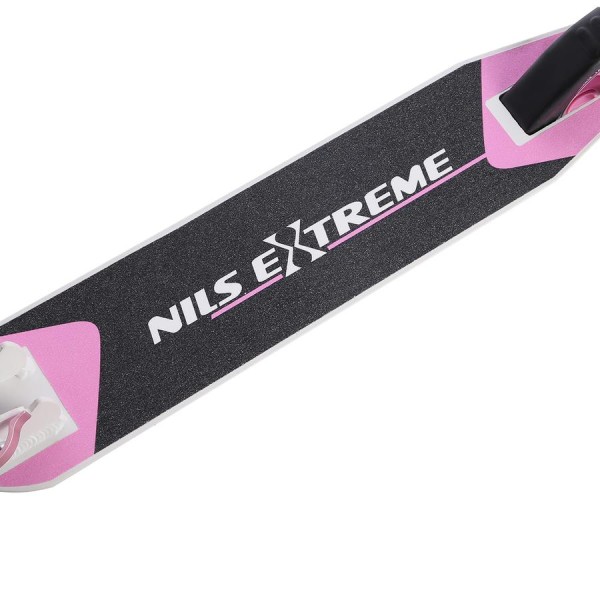Самокат Nils Extreme HD125 рожево-білий
