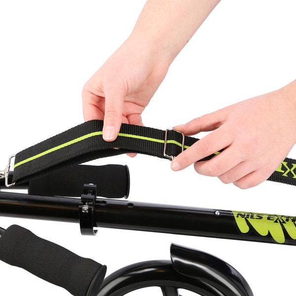 Самокат з ремнем Nils Extreme HM210 сірий