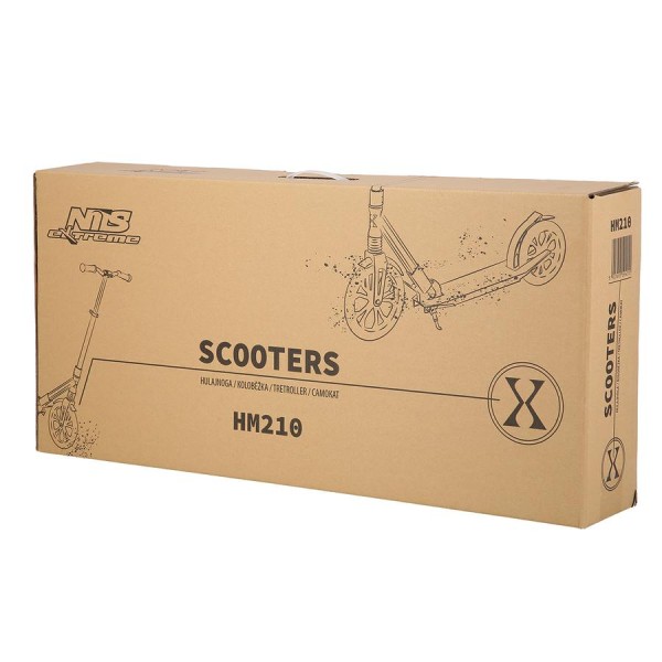 Самокат з ремнем Nils Extreme HM210 сірий