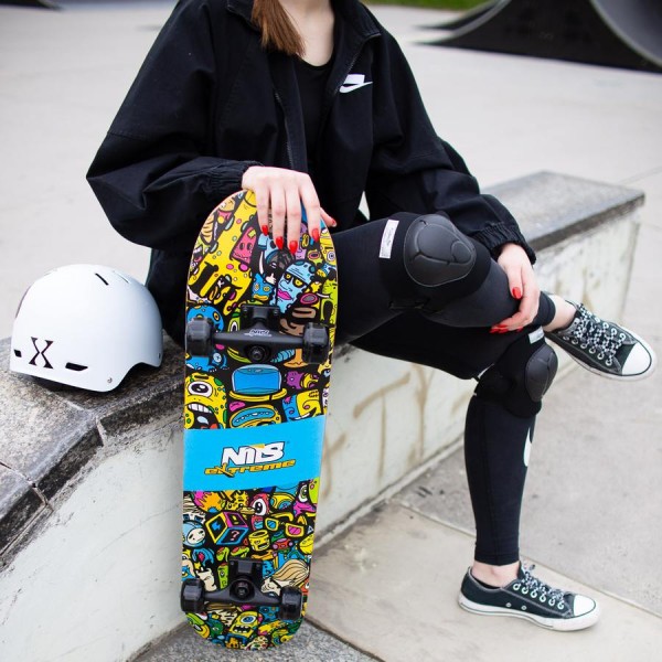 Скейтборд Nils Extreme CR3108SA Color Worms 2