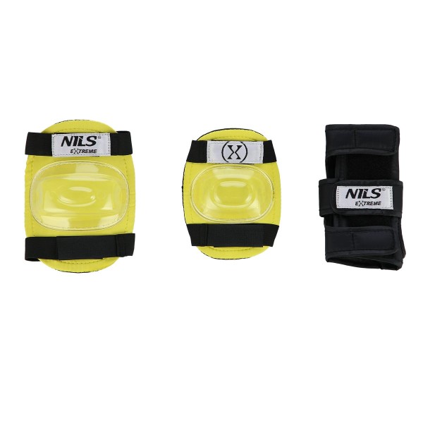Захисний шолом з набіром захисту Nils Extreme розм. S MR290+H230, жовтий  
