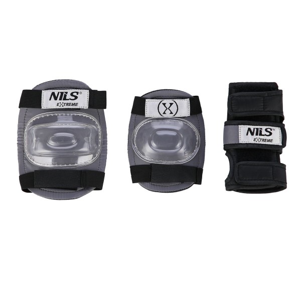 Захисний шолом з набіром захисту Nils Extreme розм. M MR290+H230, сірий 