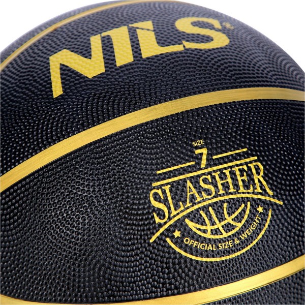 Баскетбольний м'яч Nils NPK270 Slasher 7, чорний
