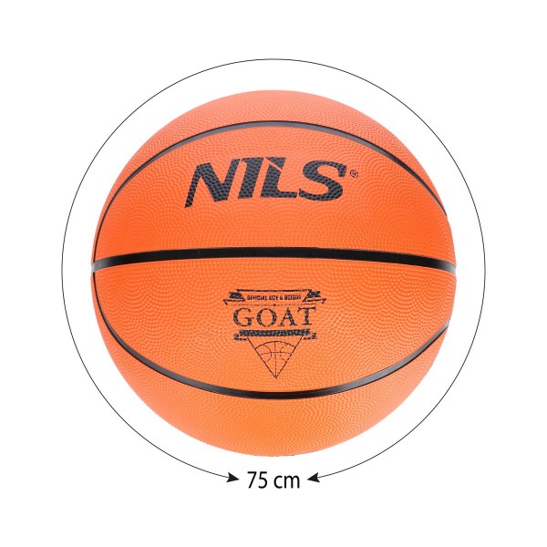 Баскетбольний м'яч Nils NPK272 Goat 7, оранжевий