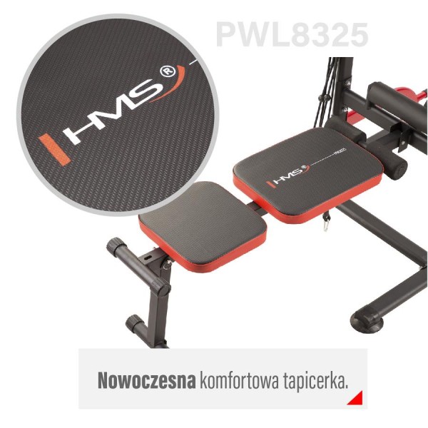 Комбінований тренажер з лавою та штангою HMS PWL8325