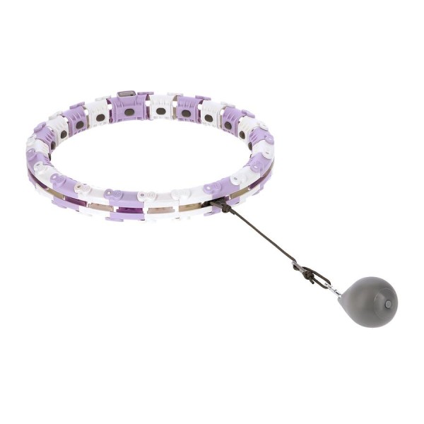 Хула-хуп з обважнювачем та лічильником FH05 фіолетовий/сірий