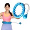Хула-хуп з обважнювачем One Fitness OHA01 50-104 см, синій + пояс для схуднення 