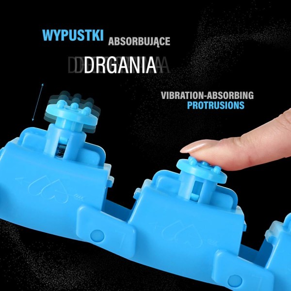 Хула-хуп з обважнювачем One Fitness OHA01 50-104 см, синій + пояс для схуднення 