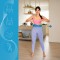 Хула-хуп з обважнювачем One Fitness OHA01 50-104 см, синій + пояс для схуднення 