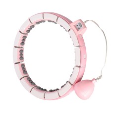 Хула-хуп з обважнювачем та лічильником FH06 рожевий