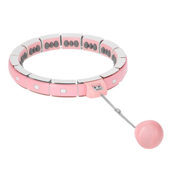 Хула-хуп з обважнювачем та лічильником FH06 рожевий