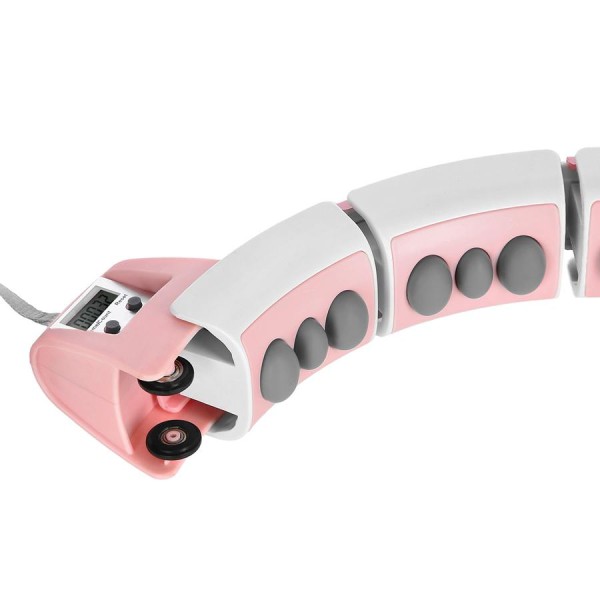 Хула-хуп з обважнювачем та лічильником FH06 рожевий