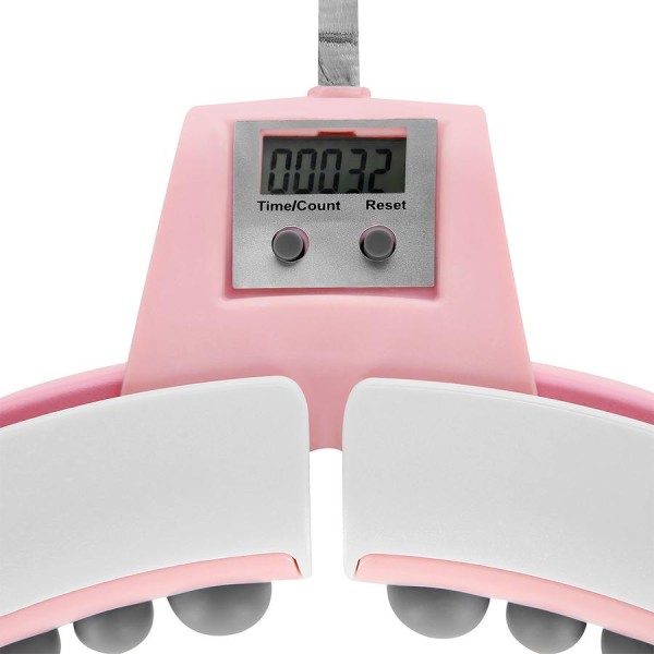 Хула-хуп з обважнювачем та лічильником FH06 рожевий
