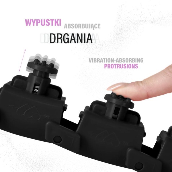 Хула-хуп з обважнювачем One Fitness OHA01 50-104 см, чорний + пояс для схуднення