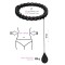 Хула-хуп з обважнювачем One Fitness OHA01 50-104 см, чорний + пояс для схуднення