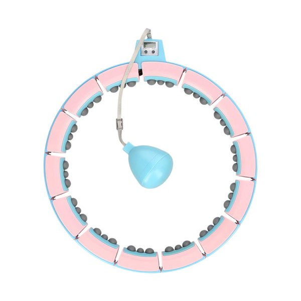 Хула-хуп з обважнювачем та лічильником HMS FH06 роз. 68-109 см, синій/рожевий