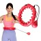 Хула-хуп з обважнювачем One Fitness OHA01 50-104 см, червоний + пояс для схуднення