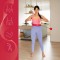 Хула-хуп з обважнювачем One Fitness OHA01 50-104 см, червоний + пояс для схуднення