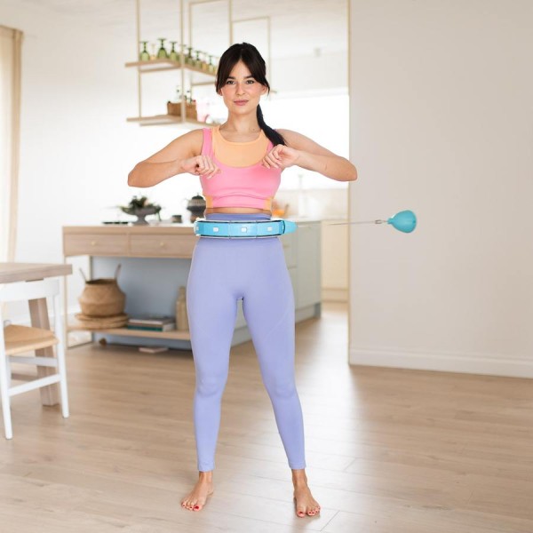 Хула-хуп з обважнювачем та лічильником FH06 синій