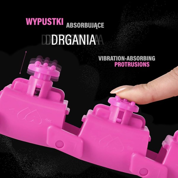 Хула-хуп з обважнювачем One Fitness OHA01 50-104 см, фіолетовий + пояс для схуднення