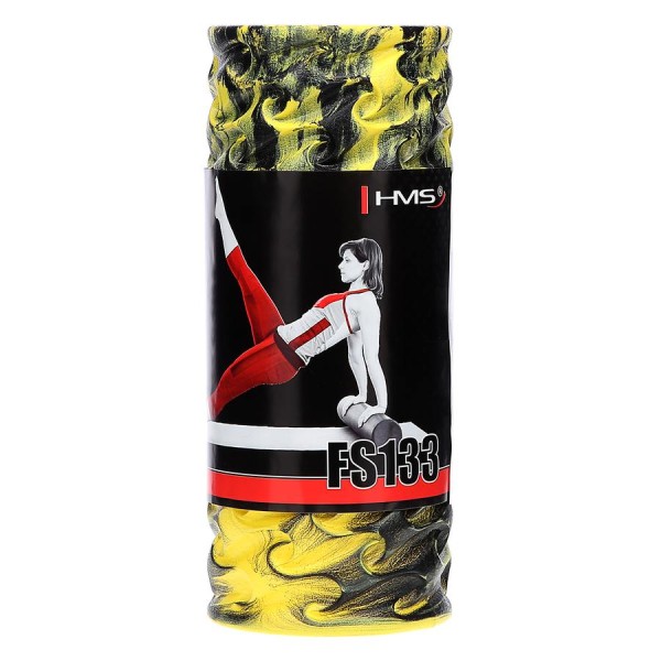 Масажний ролик HMS FS133 жовтий-чорний 33см