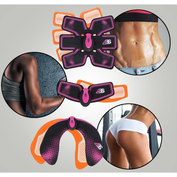 Електростимулятор м'язів преса та сідниць HMS ABS Master Pro Multi Set