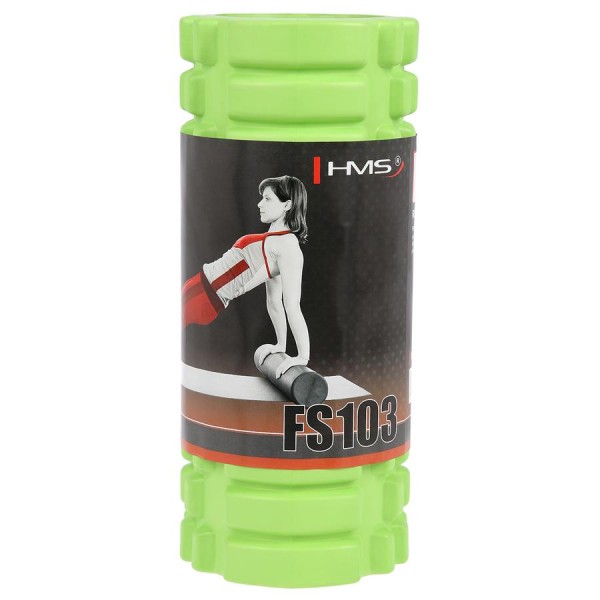 Масажний ролик HMS FS103 зелений 33см