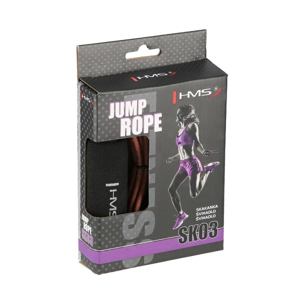 Скакалка шкіряна HMS SK03 JUMP ROPE