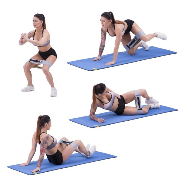 Резистивна регульована стрічка на стегна One Fitness HB010