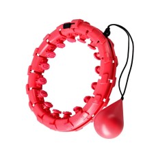 Хула-хуп з масажером та обважнювачем One Fitness OHA01 50-104 см, червоний