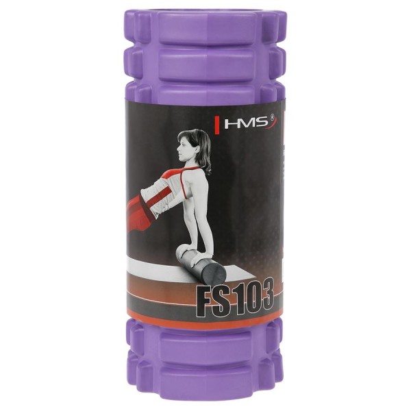 Масажний ролик HMS FS103 фіолетовий 33см